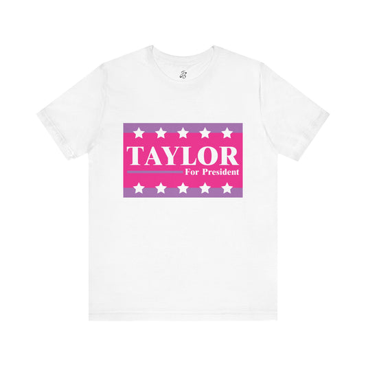 Taylor For President Unisex Jersey Short Sleeve Tee