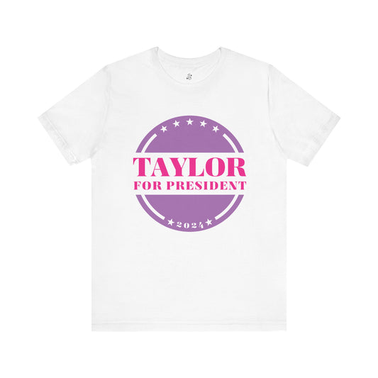 Taylor For President Unisex Jersey Short Sleeve Tee