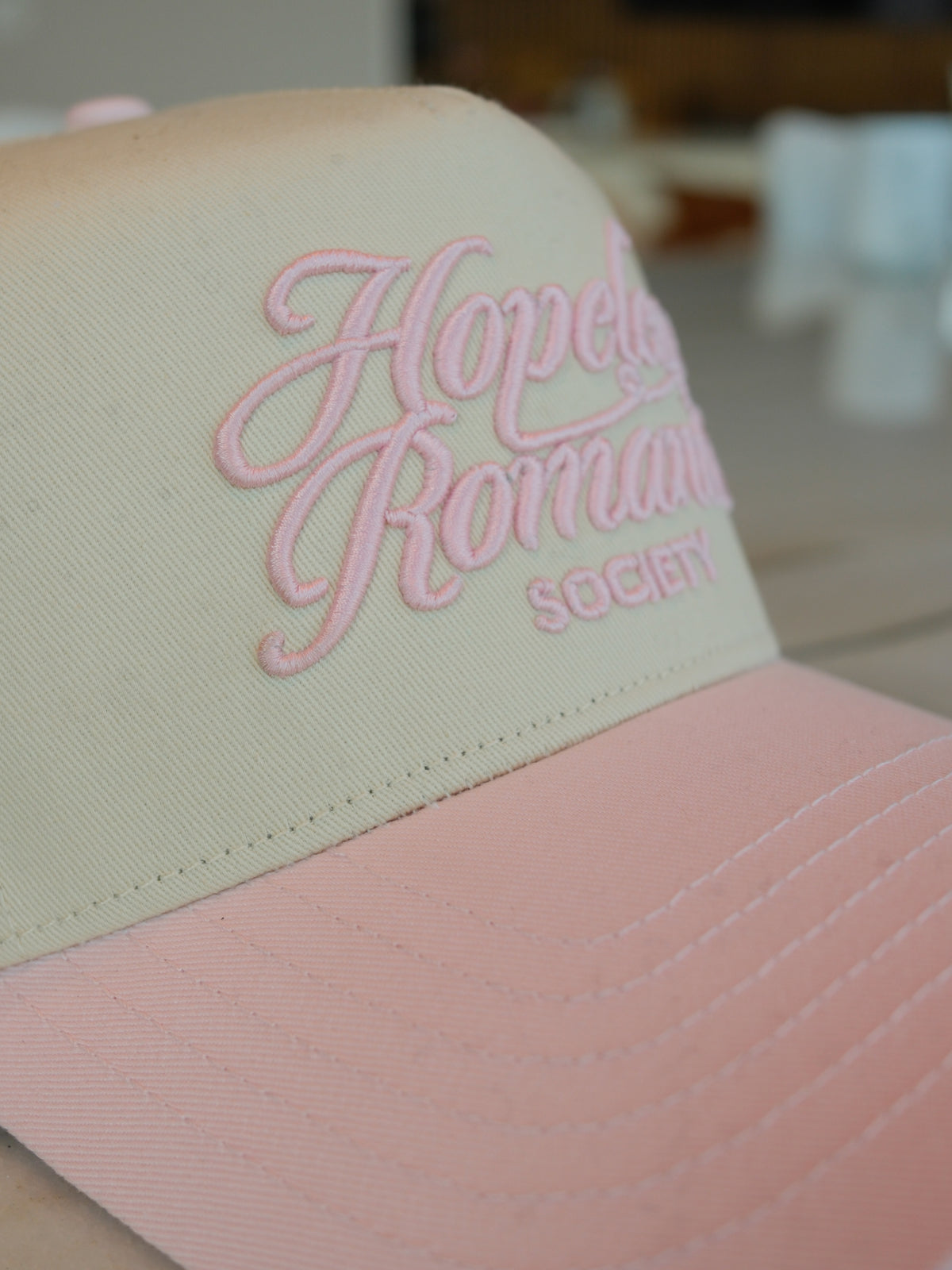 Hopeless Romantic Society Embroidered Trucker Hat